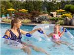 Mother and daughter in the lazy river at Pigeon Forge Department Of Tourism - thumbnail