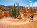 View larger image of Biker following path through Bryce Canyon at GARFIELD COUNTY OFFICE OF TOURISM image #7