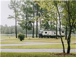 Travel trailer parked at a site at Myrtle Beach Campgrounds - thumbnail