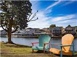 Chairs near the shore at Myrtle Beach Campgrounds - thumbnail