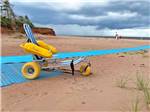 A gurney with lifesavers at PEI PROVINCIAL PARKS - thumbnail