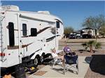 View larger image of Two women sitting next to an RV at COPPER MOUNTAIN RV PARK image #3