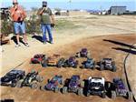 View larger image of A row of RC cars lining up to race at COPPER MOUNTAIN RV PARK image #11