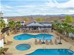 View larger image of Aerial view of the swimming pools and hot tub at VISTA DEL SOL RV RESORT image #2