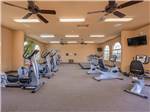 View larger image of Inside of the clean gym at VISTA DEL SOL RV RESORT image #11