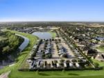 Aerial view of parked RV's at Westlake RV Resort - thumbnail