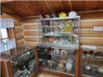 Shelves full of artifacts from the gold mine at CRYSTAL GOLD MINE & RV PARK - thumbnail