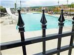 Fenced pool area at Bas-St-Laurent Campground - thumbnail