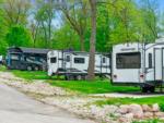 Travel trailers parked at paved sites at COACHMAN'S TERRACE RV PARK - thumbnail