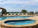 Swimming pool and hot tub at TEXAS LAKESIDE RV RESORT - thumbnail