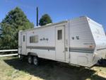 Parked trailer at site Stone Mountain RV Resort - thumbnail