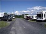 The gravel road in front of the RV sites at SHENANDOAH VALLEY CAMPGROUNDS - thumbnail
