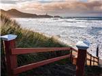 View larger image of A stairway down to the ocean at PACIFIC SHORES MOTORCOACH RESORT image #5