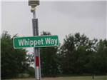 View larger image of The Whippet way road sign at DIAMOND GROVE RV CAMPGROUND image #2