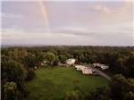 A sky view of the park and rainbow - thumbnail