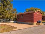 A rental cabin with an accessible ramp at Hidden Cove Park - thumbnail