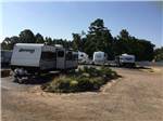 A travel trailer on an end RV site at NORTH POINT RV PARK - thumbnail