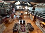 Interior of the lodge from above - thumbnail