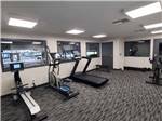 Exercise room with elliptical and others at GAINESVILLE RV PARK - thumbnail