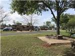Picnic area across the street from RV park at GAINESVILLE RV PARK - thumbnail