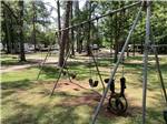 Another view of the swing set at LAKE EUFAULA CAMPGROUND - thumbnail