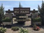 View larger image of The front entrance sign at NEW FRONTIER RV PARK image #12