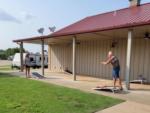 People playing cornhole at THE CAMPGROUND COLLECTIVE - thumbnail