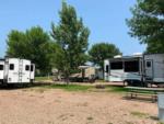 Three travel trailers with slide-outs at D & S CAMPGROUND & LODGE - thumbnail