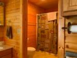 The bathroom in a rental unit at D & S CAMPGROUND & LODGE - thumbnail