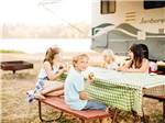 View larger image of Kids eating hot dogs at FRIENDS LANDING RV PARK image #5