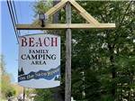 View larger image of The front entrance sign at BEACH CAMPING AREA image #2