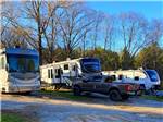 View larger image of RVs parked on-site near trees at COBBLE HILL CAMPGROUND image #5