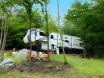 Parked trailer at site Spacious Skies Seven Maples - thumbnail