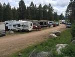 A row of campers at Boulder Creek Lodge and RV Park - thumbnail