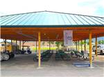 Pavillion for gatherings, golf cart and motorcycles - thumbnail