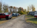 Park in the fall Twilight on the Erie RV Resort - thumbnail