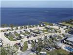 An aerial view of the campsites at PRESNELL'S BAYSIDE MARINA & RV RESORT - thumbnail