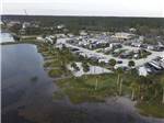 A drone shot of the campground at PRESNELL'S BAYSIDE MARINA & RV RESORT - thumbnail