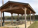 View larger image of A pavilion by the water at THE COVE LAKESIDE RV RESORT AND CAMPGROUND image #7