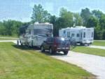 Parked Trailers at site Camp Mi Casa on the Route RV Park - thumbnail