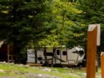 Parked trailer at site Camp Coeur dAlene - thumbnail