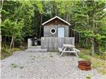 The front view of the rental cottage at CASTLE LAKE CAMPGROUND & COTTAGES - thumbnail