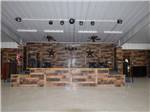 View larger image of The stage inside of the rec hall at BLUEBONNET RV RESORT image #10