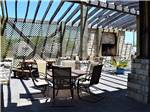 Covered outdoor seating at Stonebridge RV Park & Resort - thumbnail