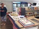 A potluck with desserts in the store at DEEP CREEK RV RESORT & CAMPGROUND - thumbnail