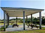 Open pavilion by the water at Deep Creek RV Resort & Campground - thumbnail