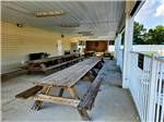 Gathering area by the pool at Deep Creek RV Resort & Campground - thumbnail