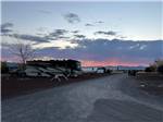 RV sites at sunset at Springerville RV Park - thumbnail