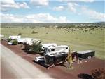 Aerial photo of sites at Springerville RV Park - thumbnail