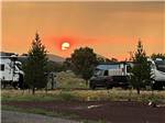 RVs at sunrise at Springerville RV Park - thumbnail